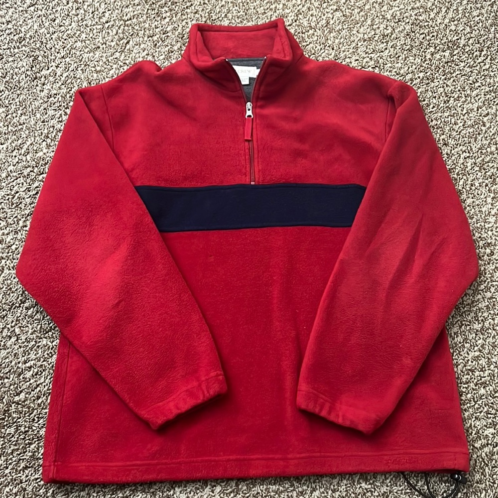 J.Crew Fleece Quarter Zip Pullover Size XL